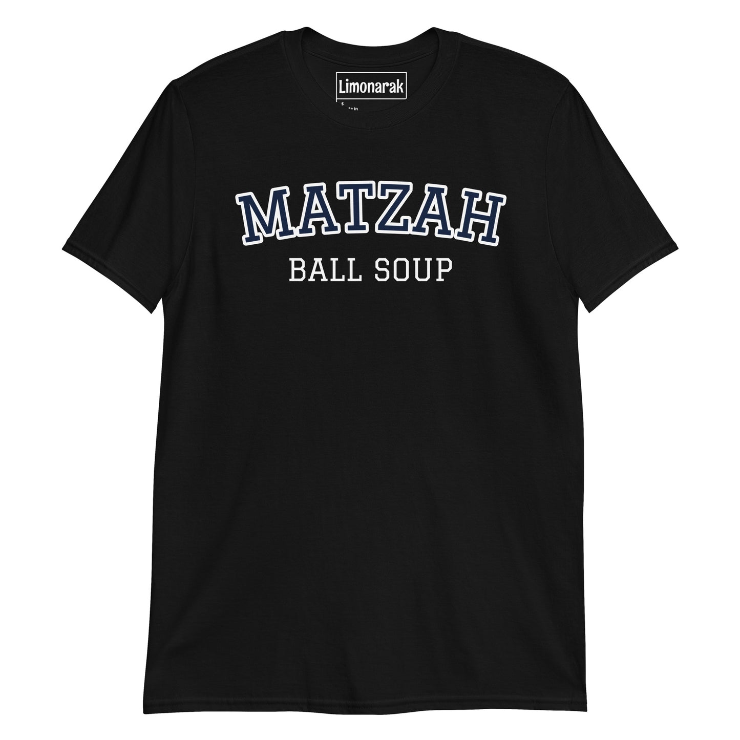 Black Varsity Matzah Ball Soup T-Shirt