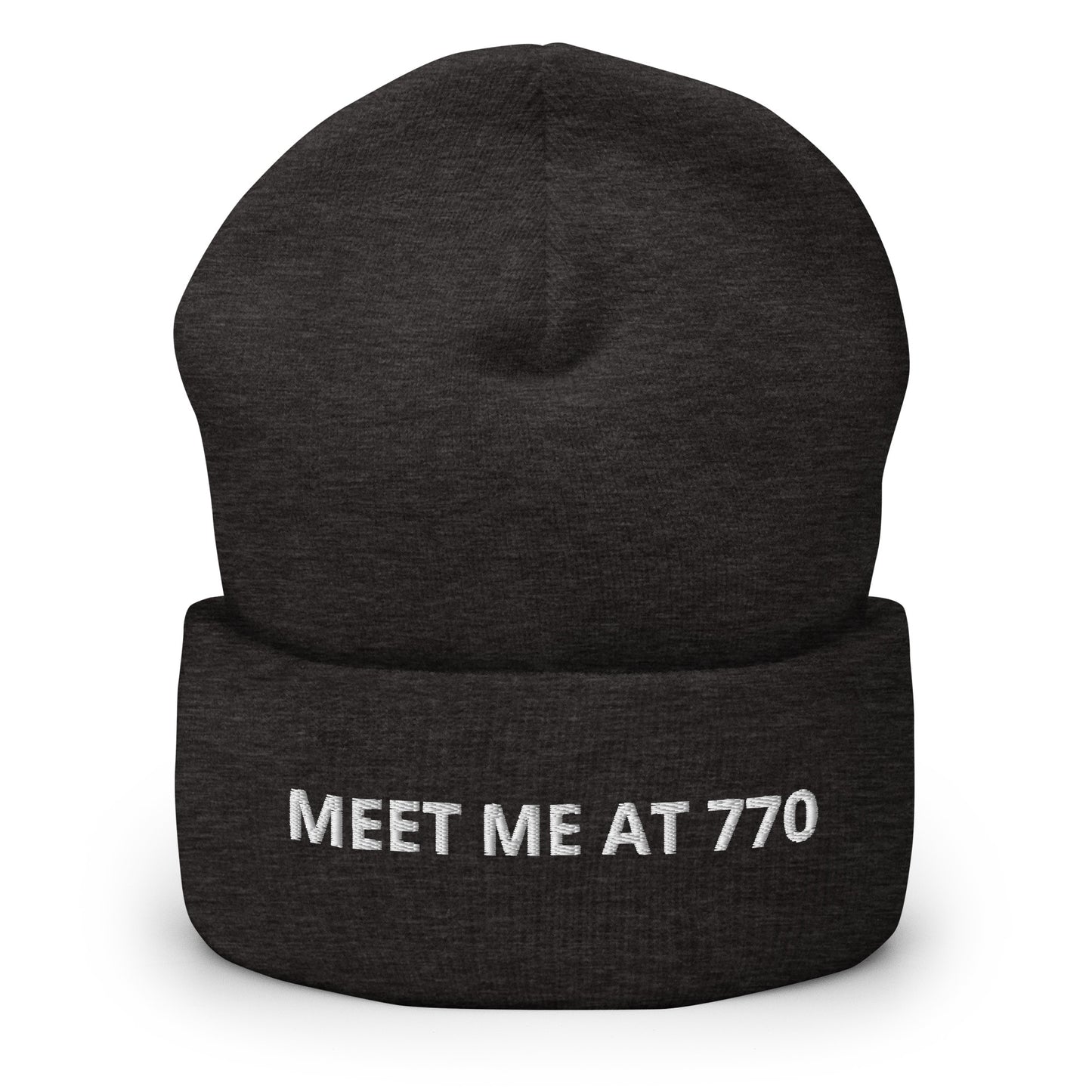 Dark Gray Meet Me At 770 Beanie
