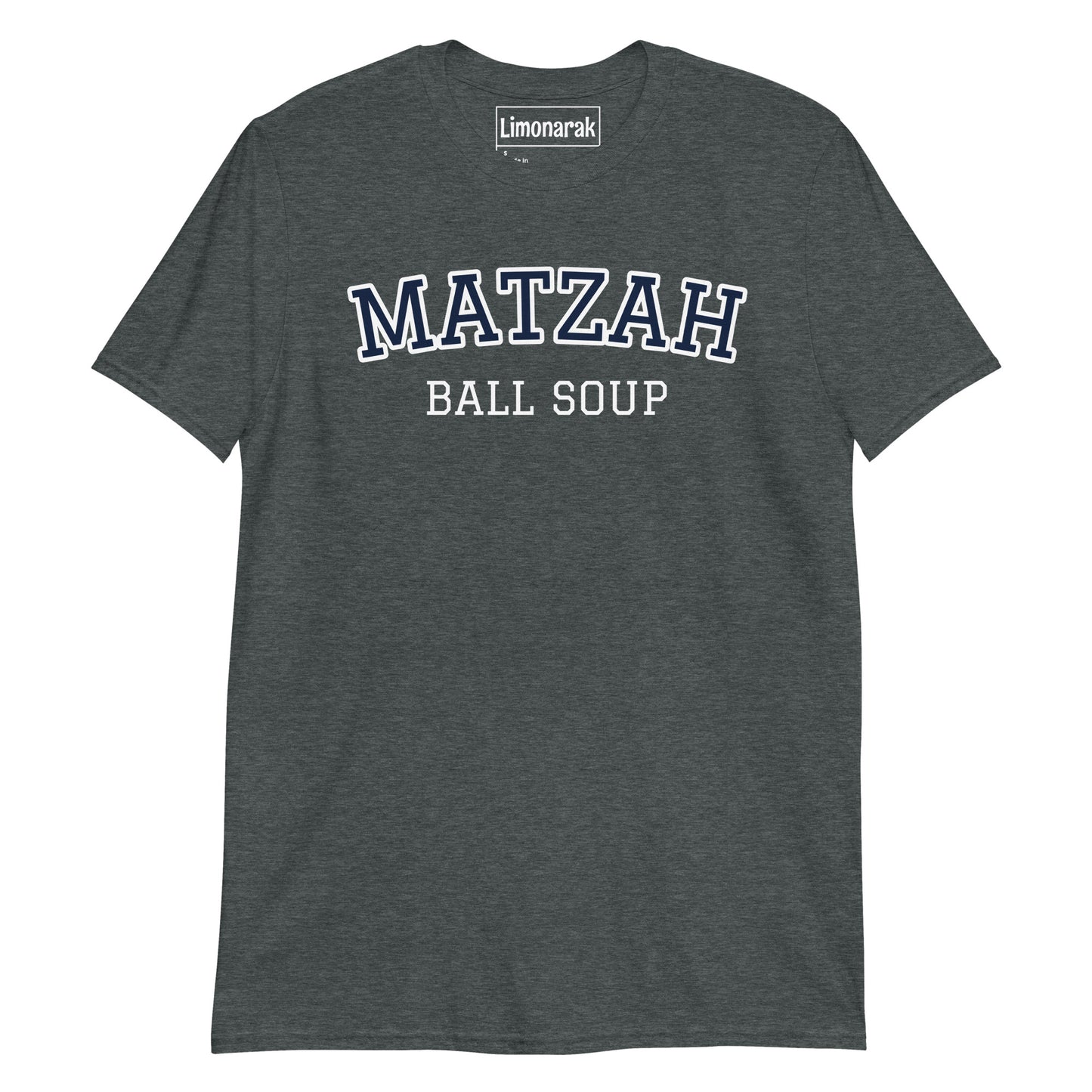 Dark Gray Varsity Matzah Ball Soup T-Shirt