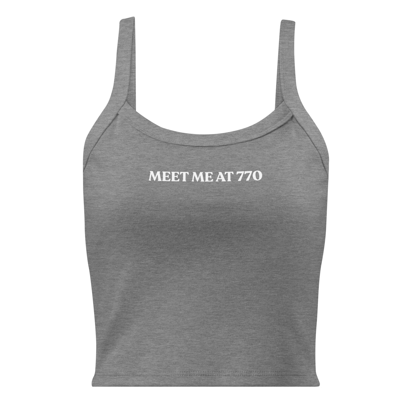 Gray Meet Me At 770 Tank Top
