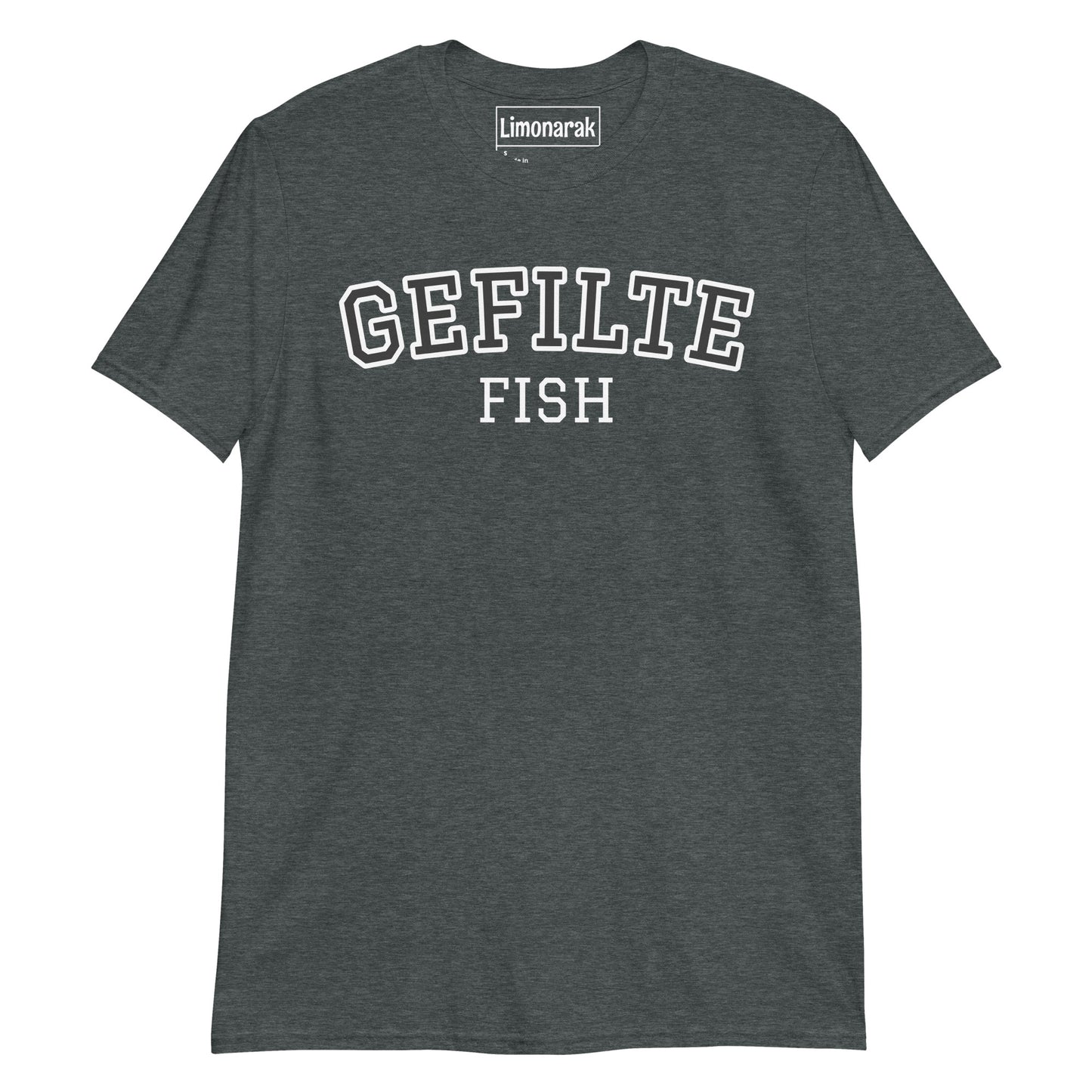 Gray Varsity Gefilte Fish T-Shirt