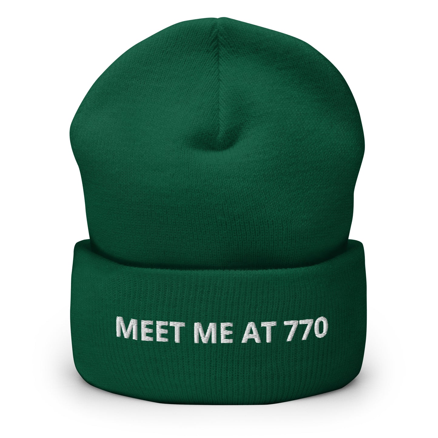 Green Meet Me At 770 Beanie