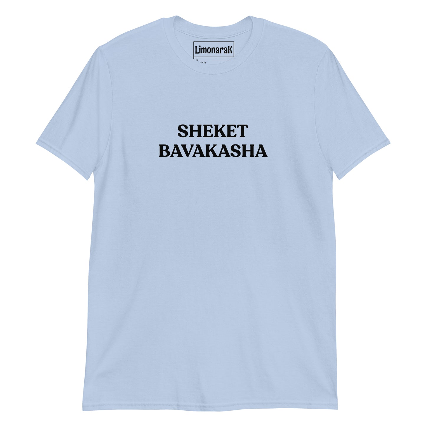 Light Blue Sheket Bavakasha Hey T-Shirt