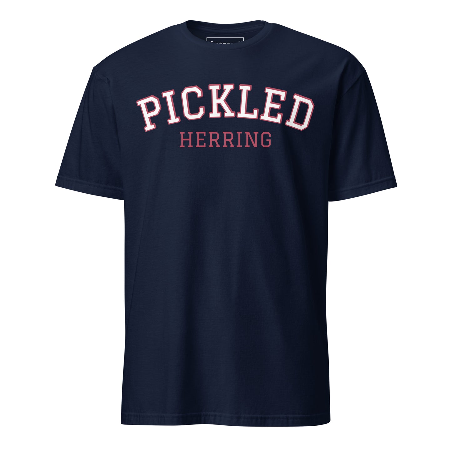 Navy Pickled Herring T-Shirt for Jewish Foodies