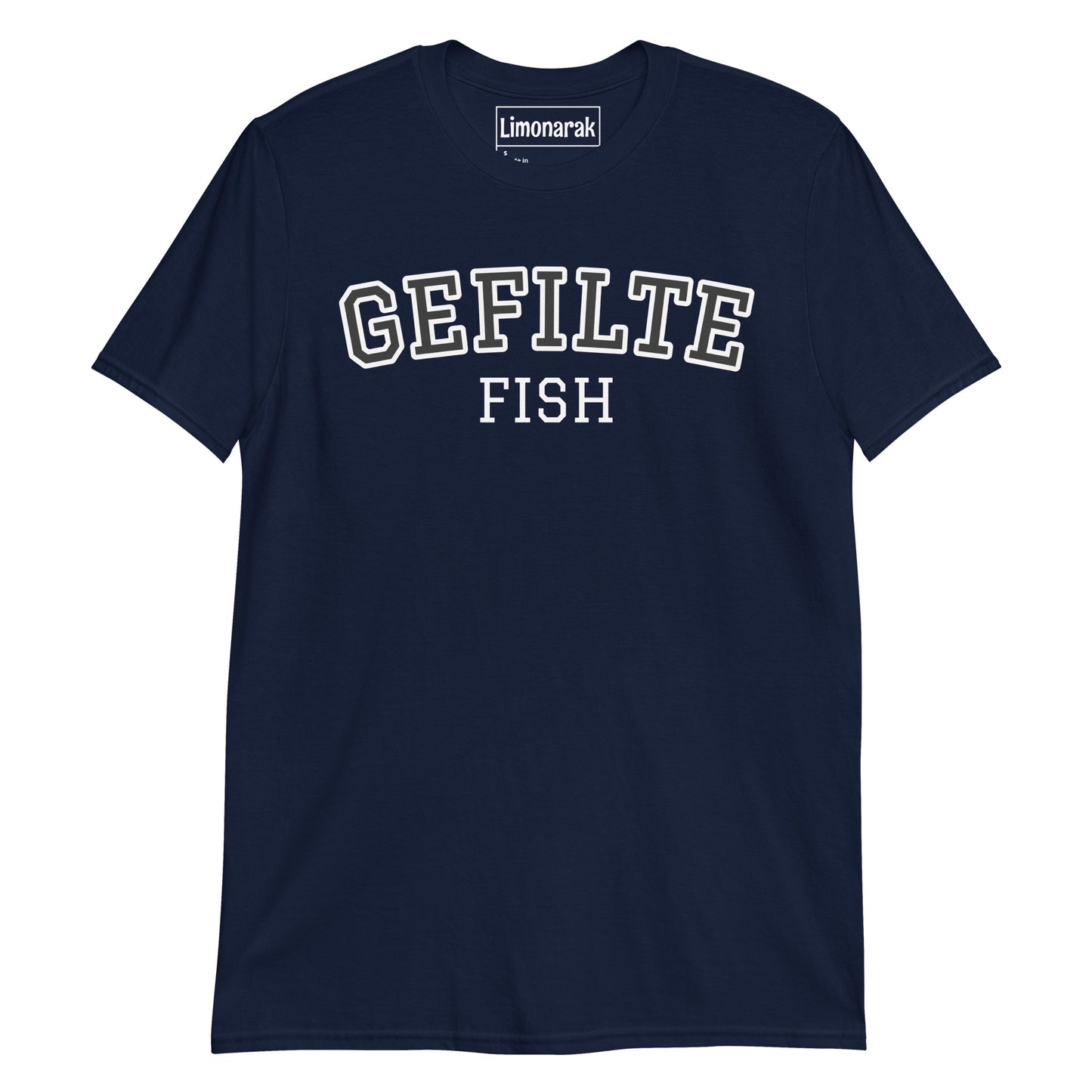 Navy Varsity Gefilte Fish T-Shirt