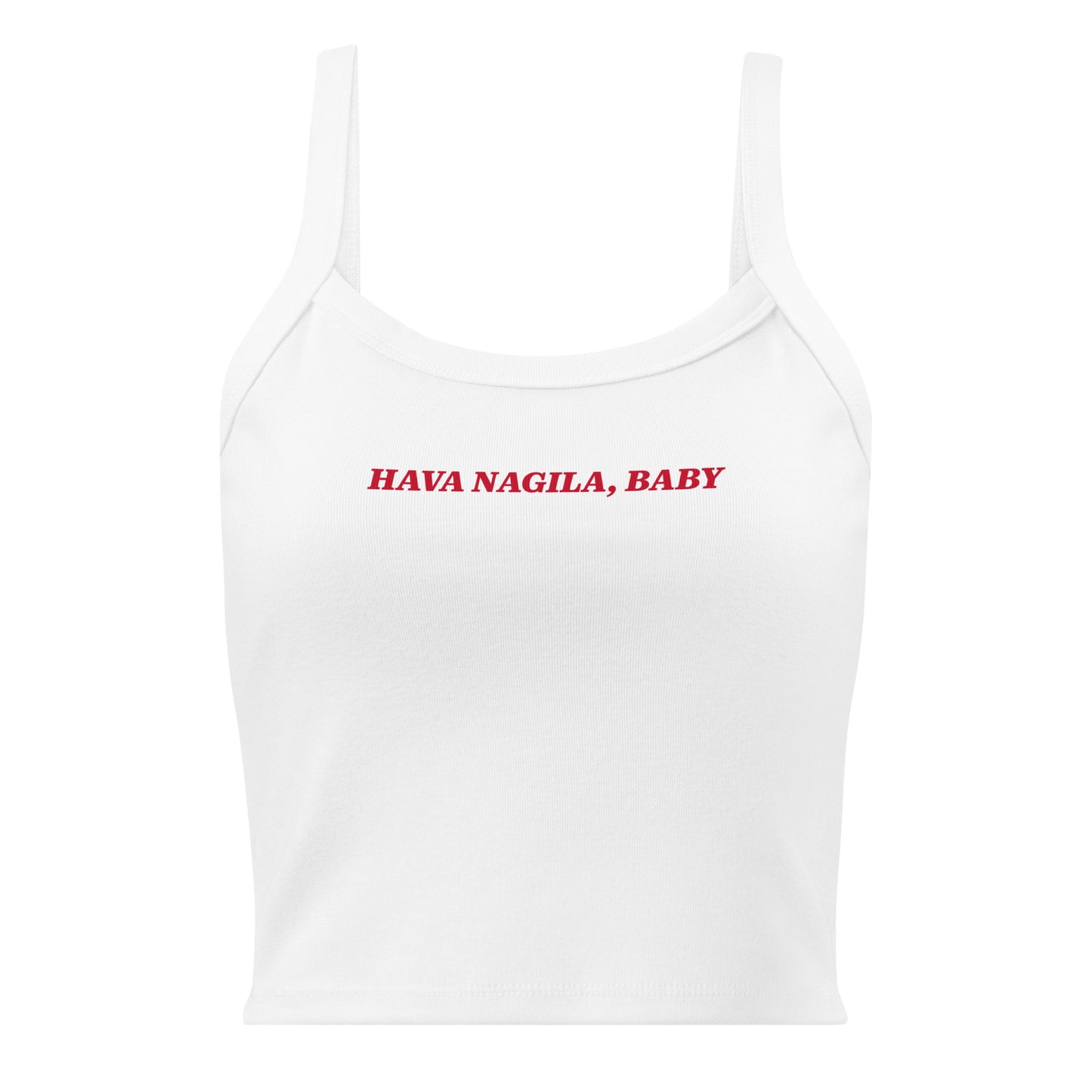 White Hava Nagila, Baby Tank Top
