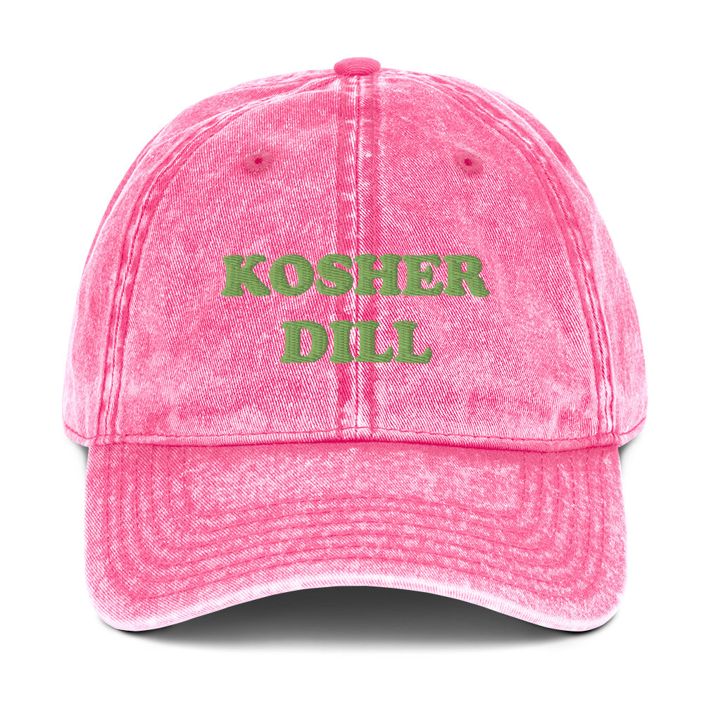 Pink Kosher Dill Pickles Hat - Love pickles? Looking for a funny gift for the pickle friend? Introducing out kosher dill hat! It's a comfortable cotton dad hat with a design for pickles lovers. Eat your favorite kosher dills in this funny hat and you're sure to turn heads. Looking for something personalized? Shoot us a message!