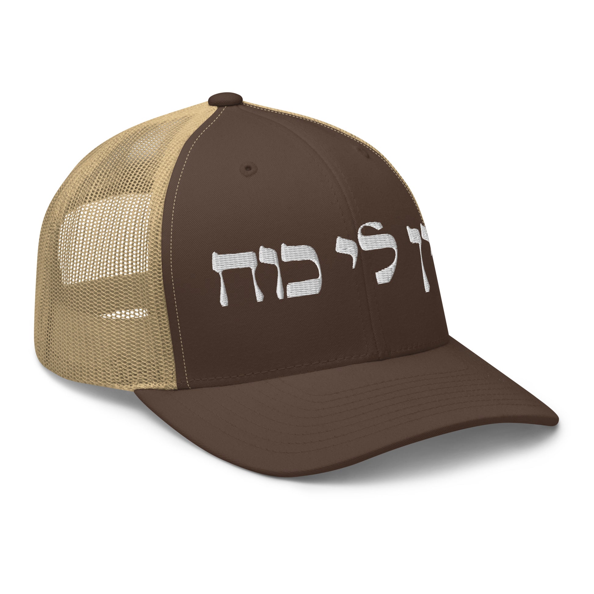 Brown Ein Li Koach Trucker Cap