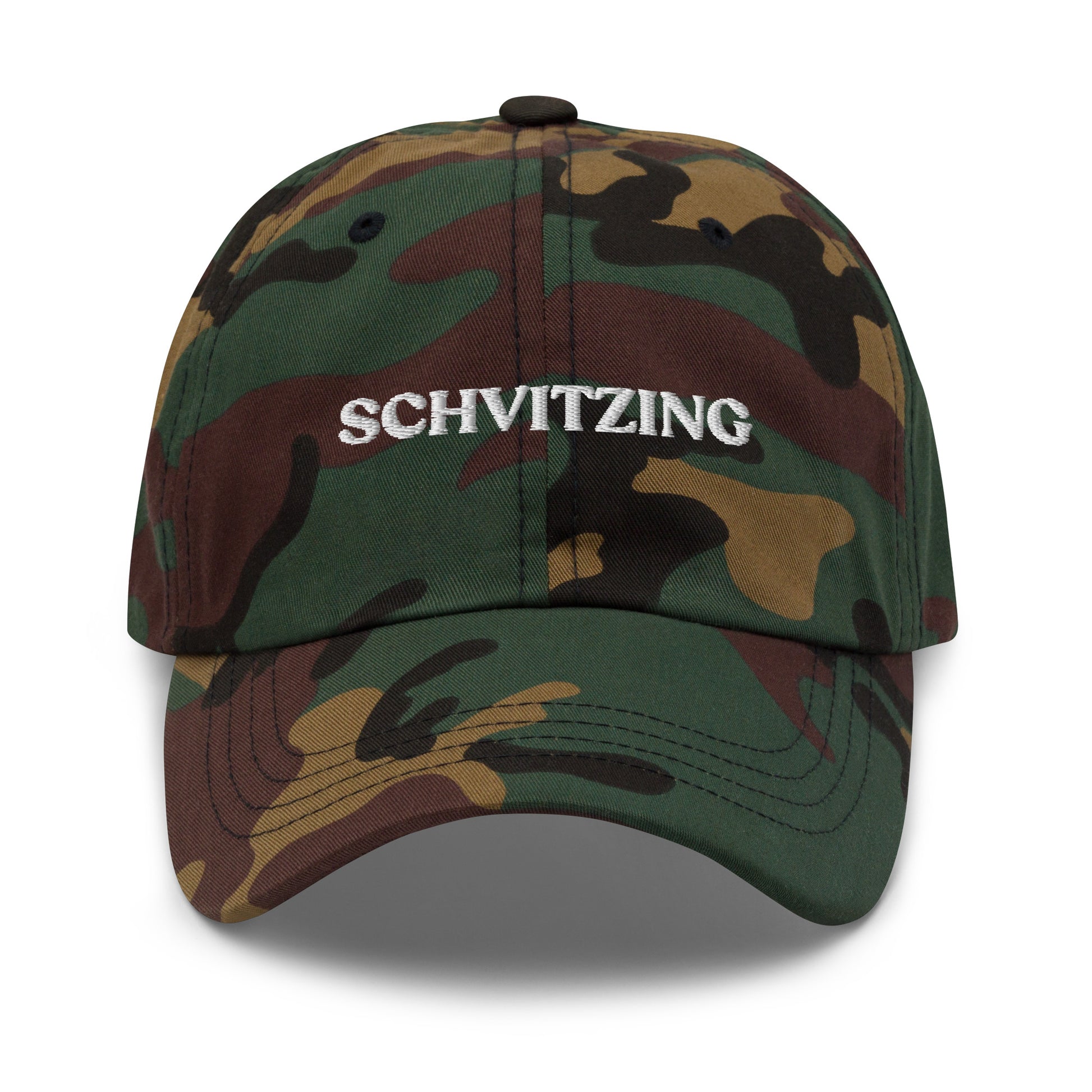 Camo Schvitzing Dad Hat