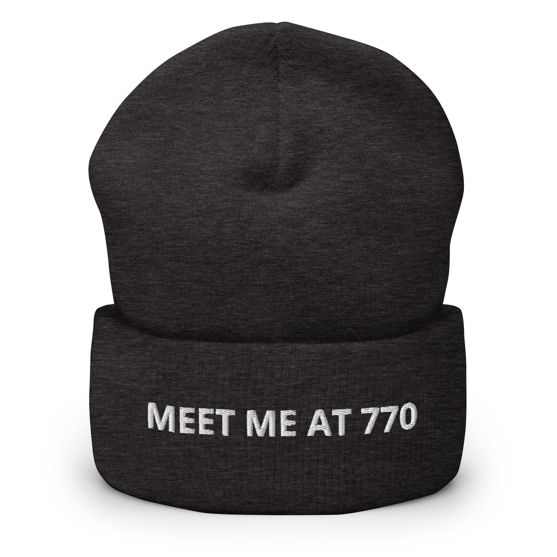 Dark Gray Meet Me At 770 Beanie