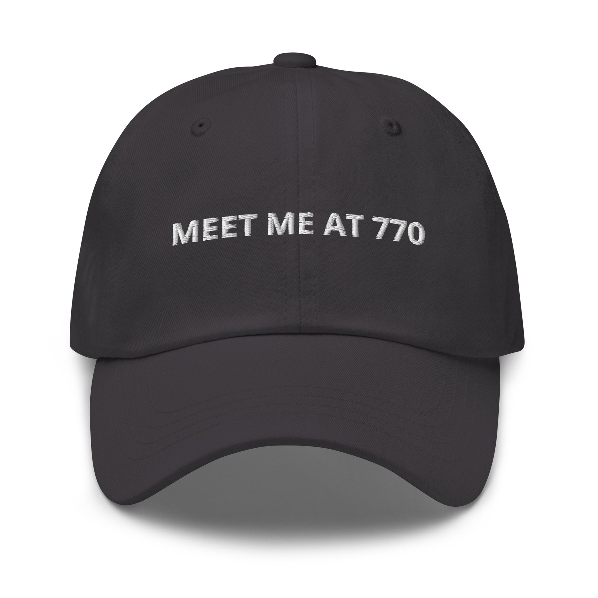 Dark Gray Meet Me At 770 Dad Hat