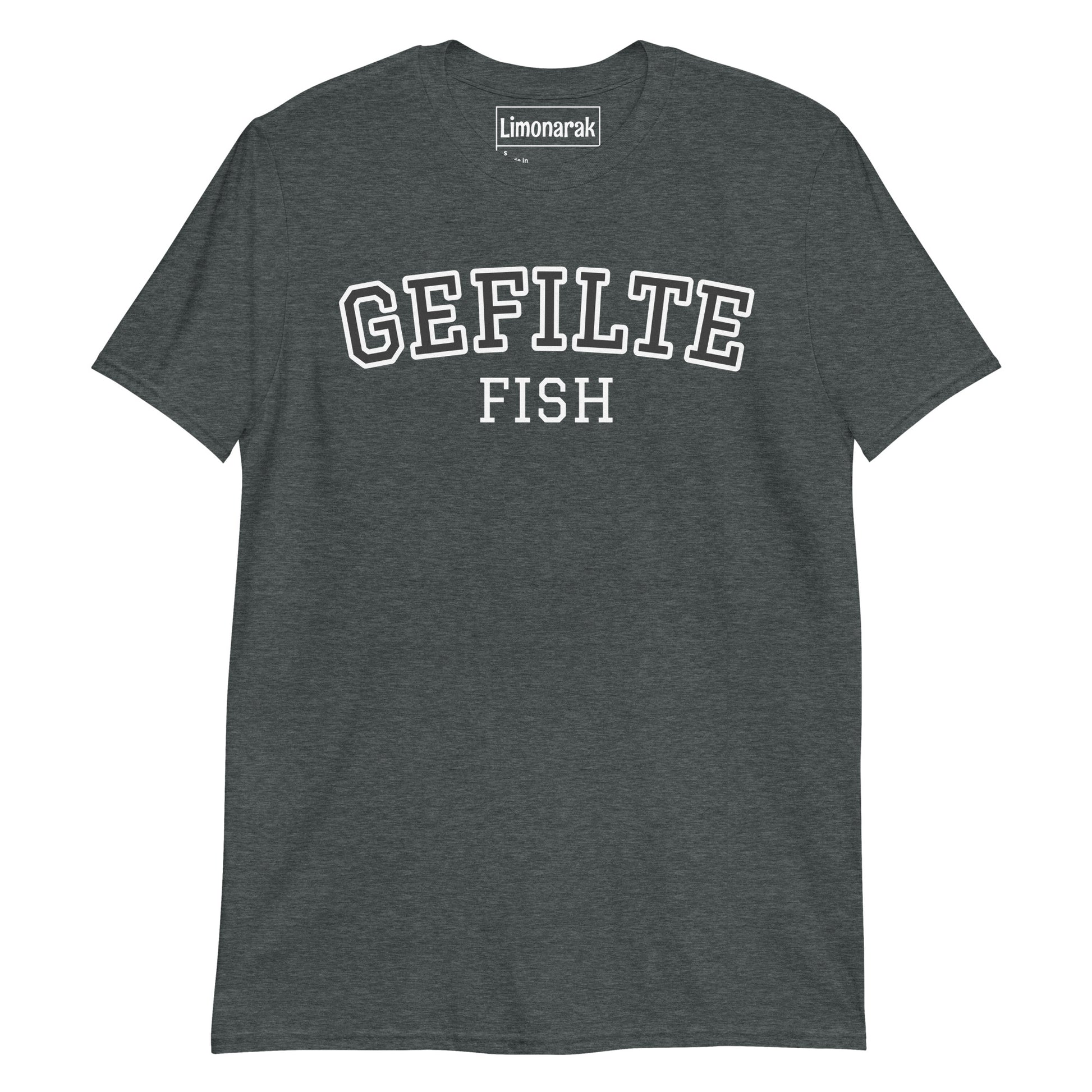 Gray Varsity Gefilte Fish T-Shirt