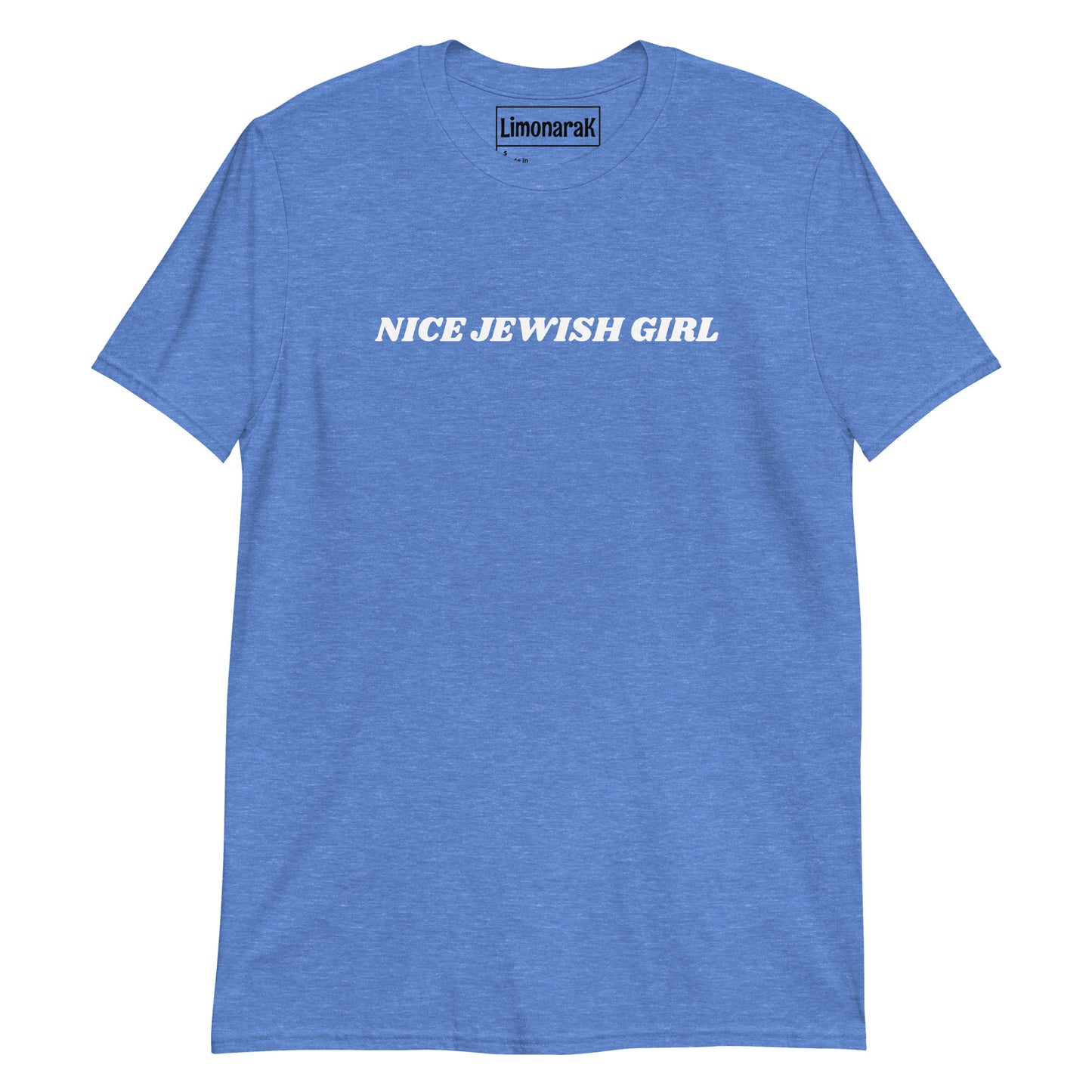 Heather Royal Blue Nice Jewish Girl T-Shirt