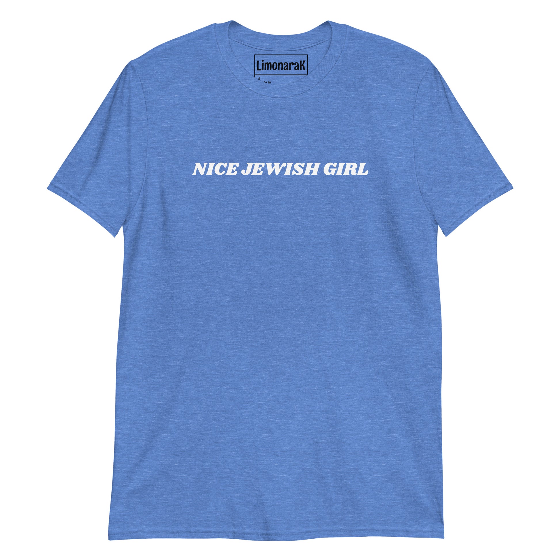 Heather Royal Blue Nice Jewish Girl T-Shirt