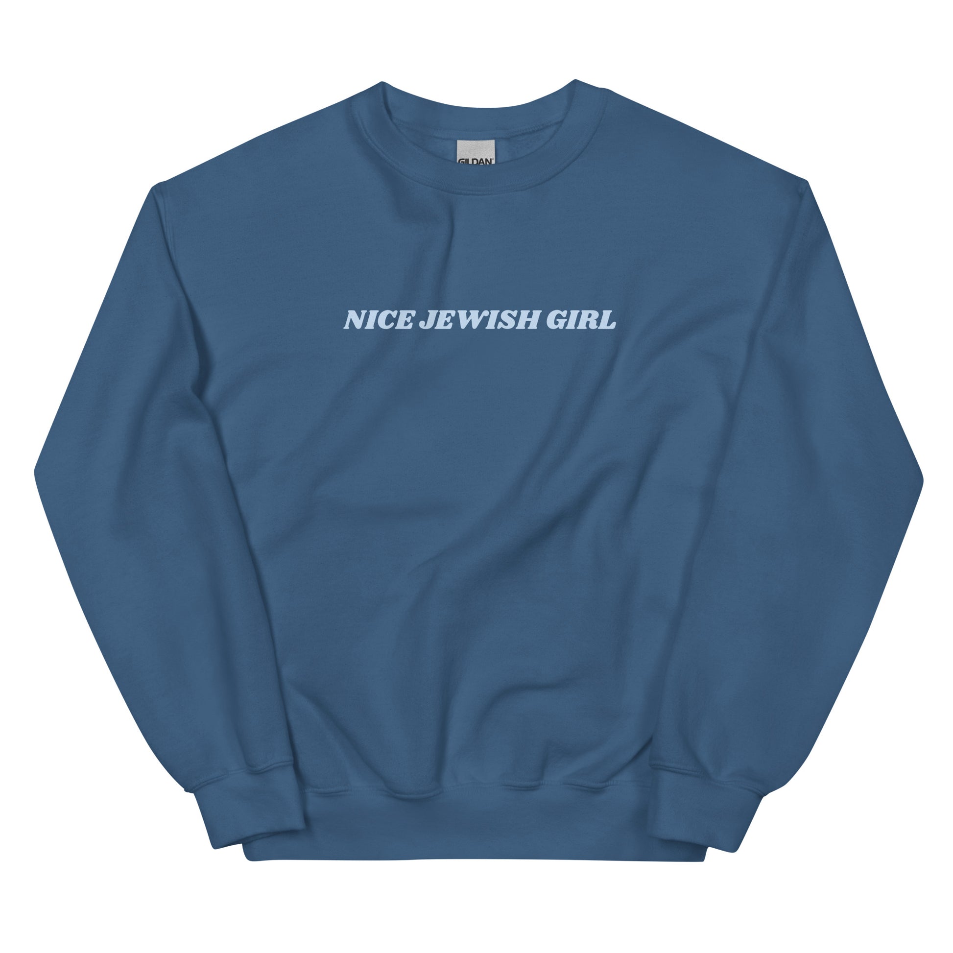 Indigo Blue Nice Jewish Girl Sweatshirt
