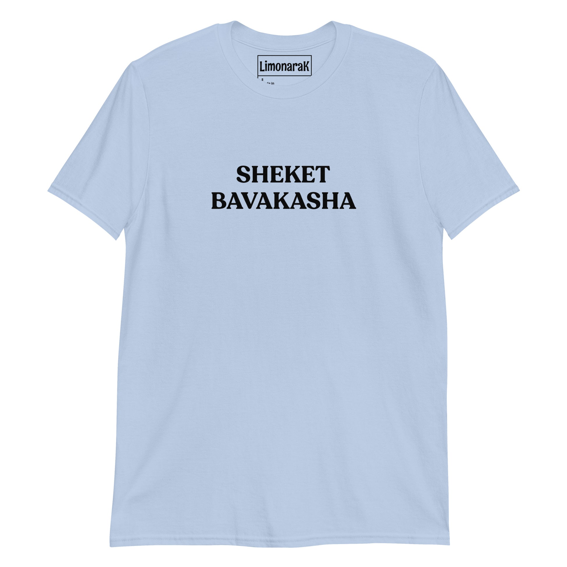 Light Blue Sheket Bavakasha Hey T-Shirt