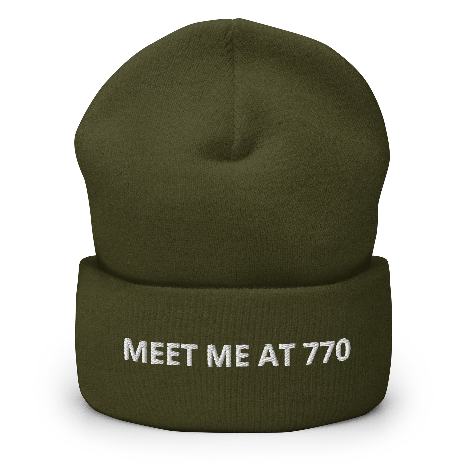 Military Green Meet Me At 770 Beanie