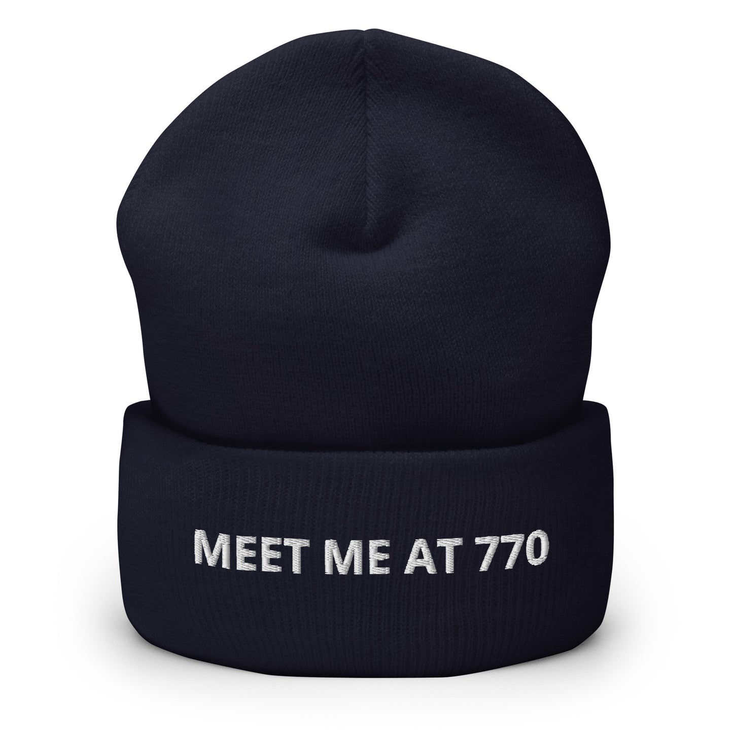 Navy Meet Me At 770 Beanie
