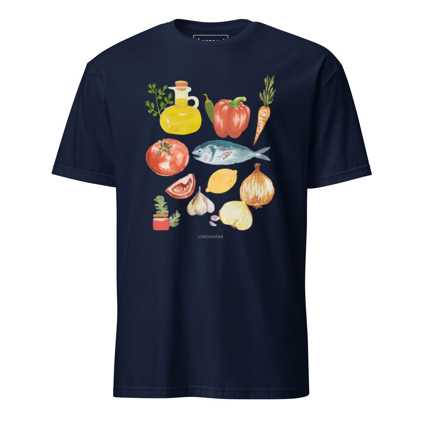 Navy Moroccan Fish T-Shirt