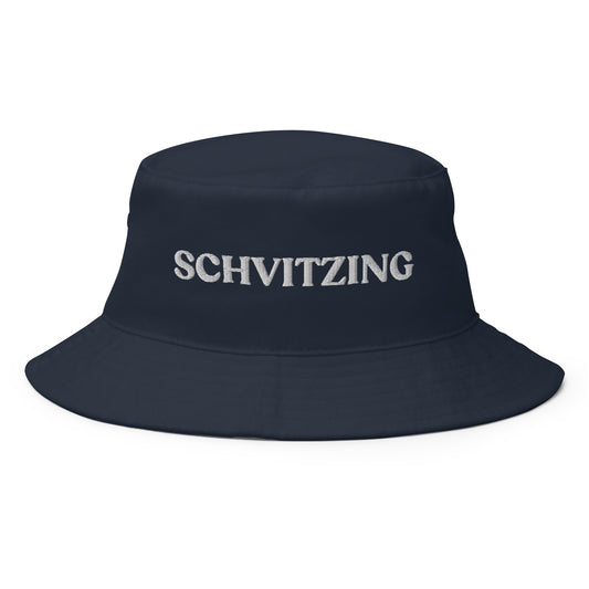 Navy Schvitzing Bucket Hat