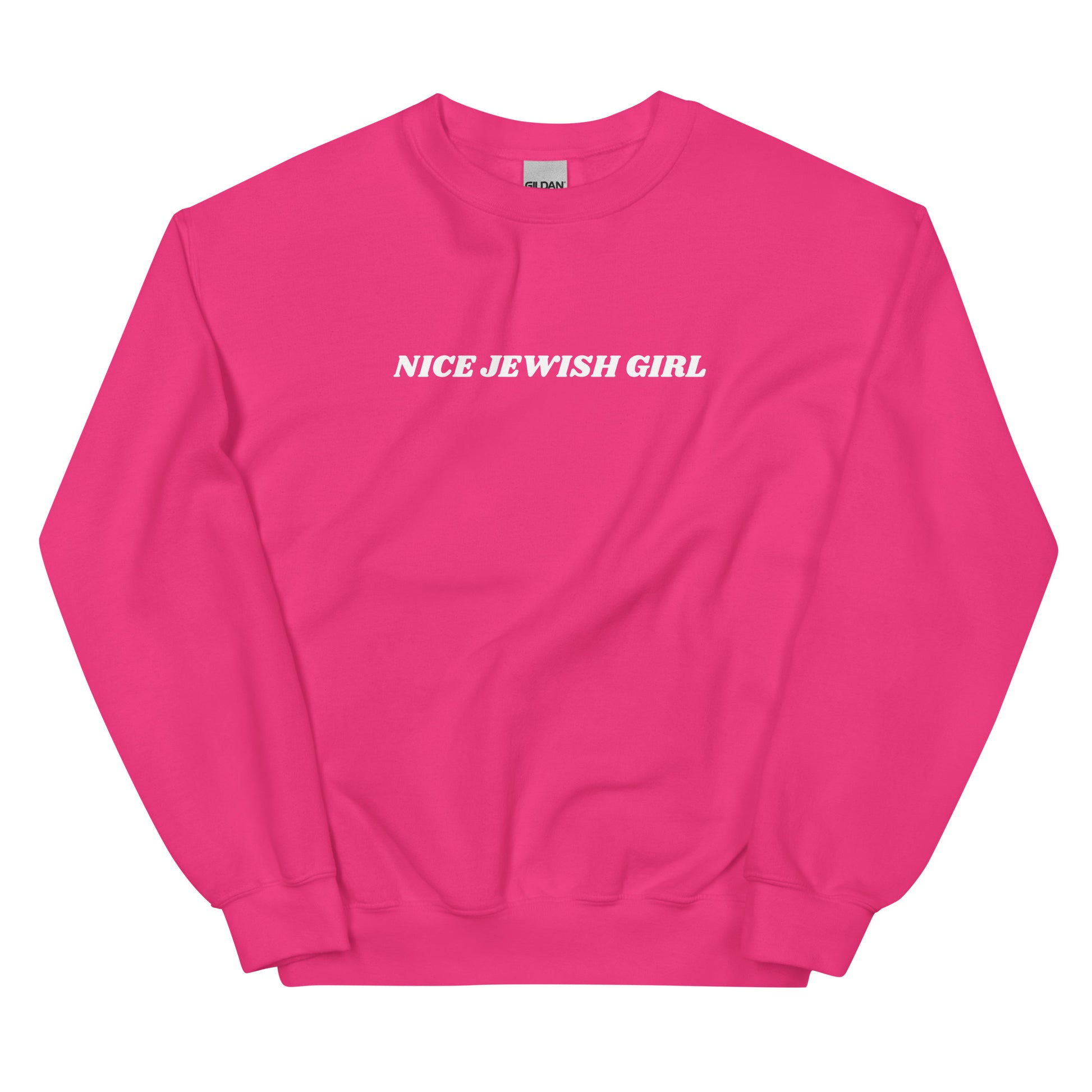 Pink Nice Jewish Girl Sweatshirt