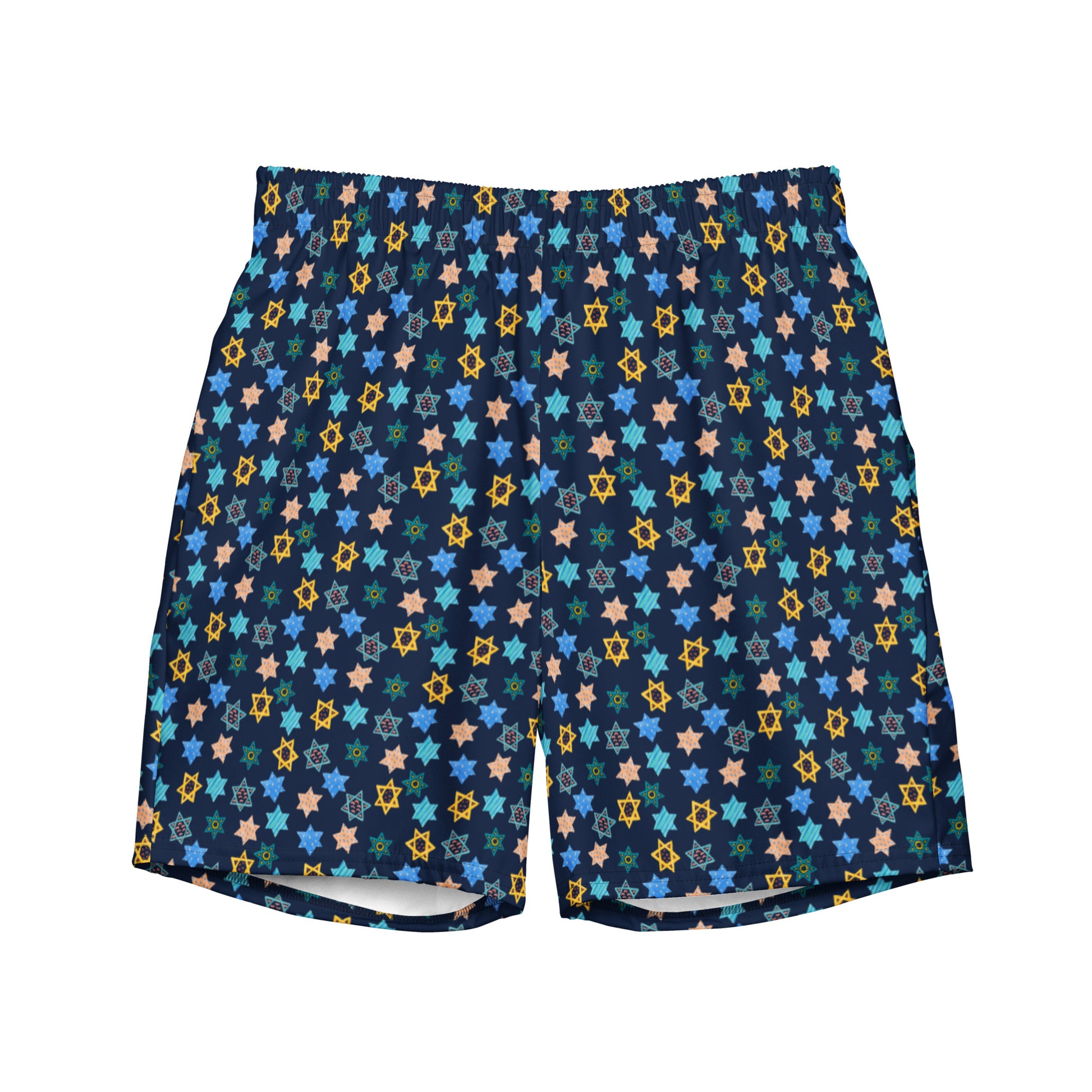 Recycled Jewish Star Swim Trunks