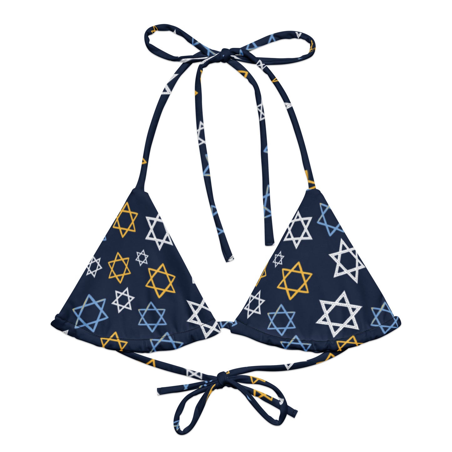 Recycled Magen David Bikini Top