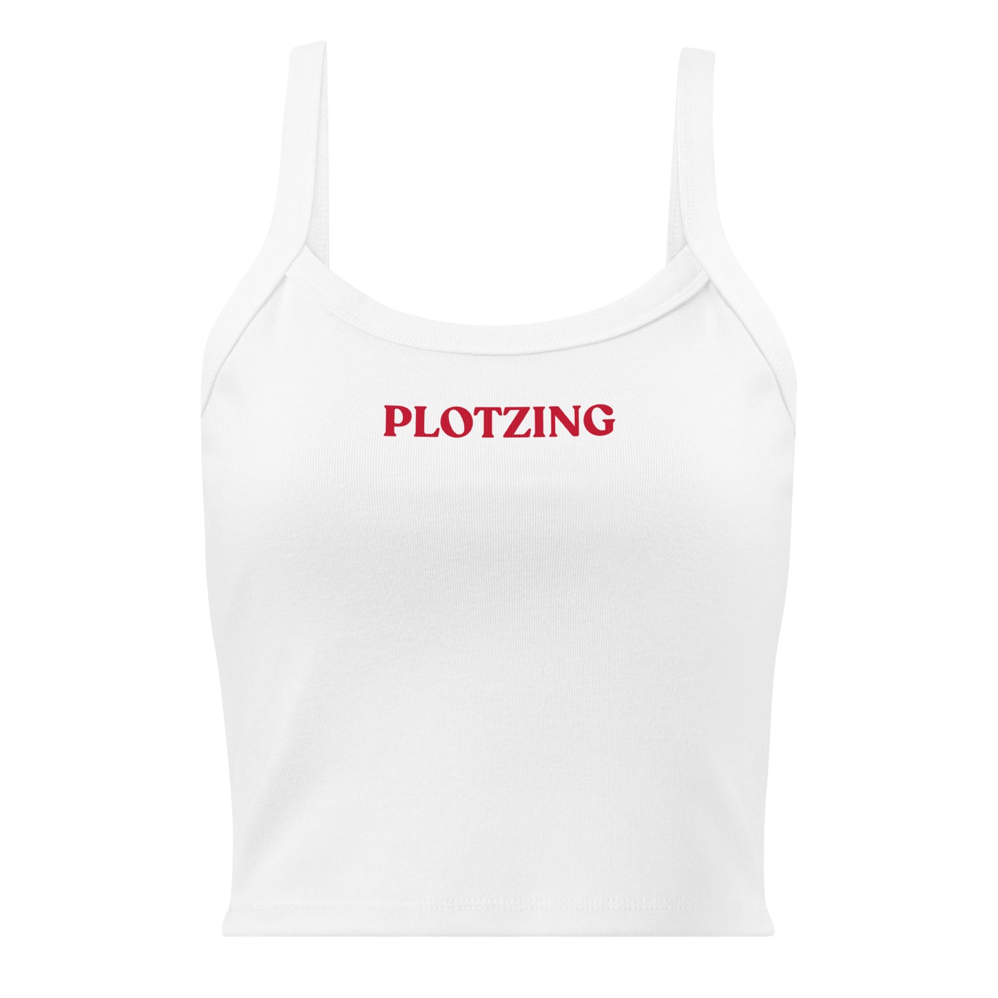 White Plotzing Tank Top