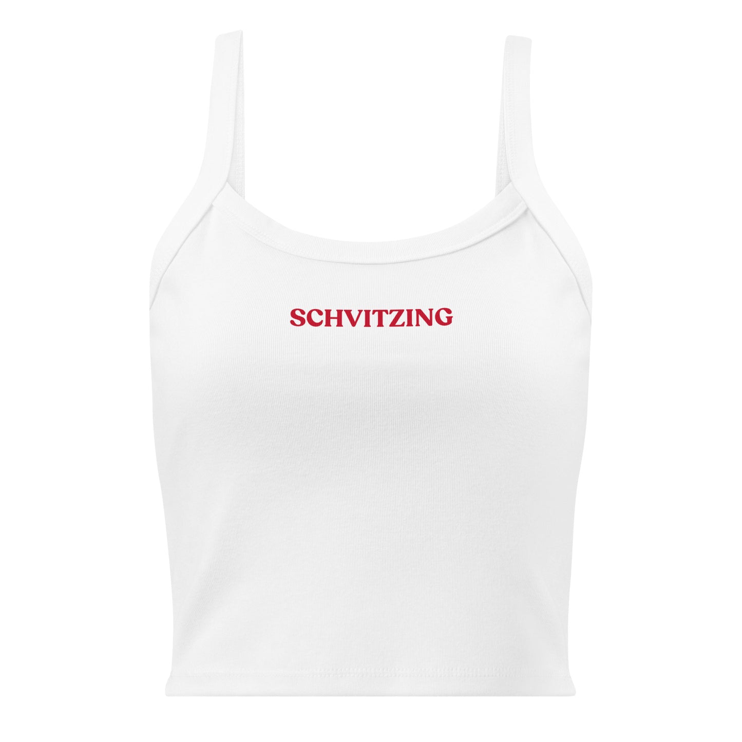 White Schvitzing Tank Top