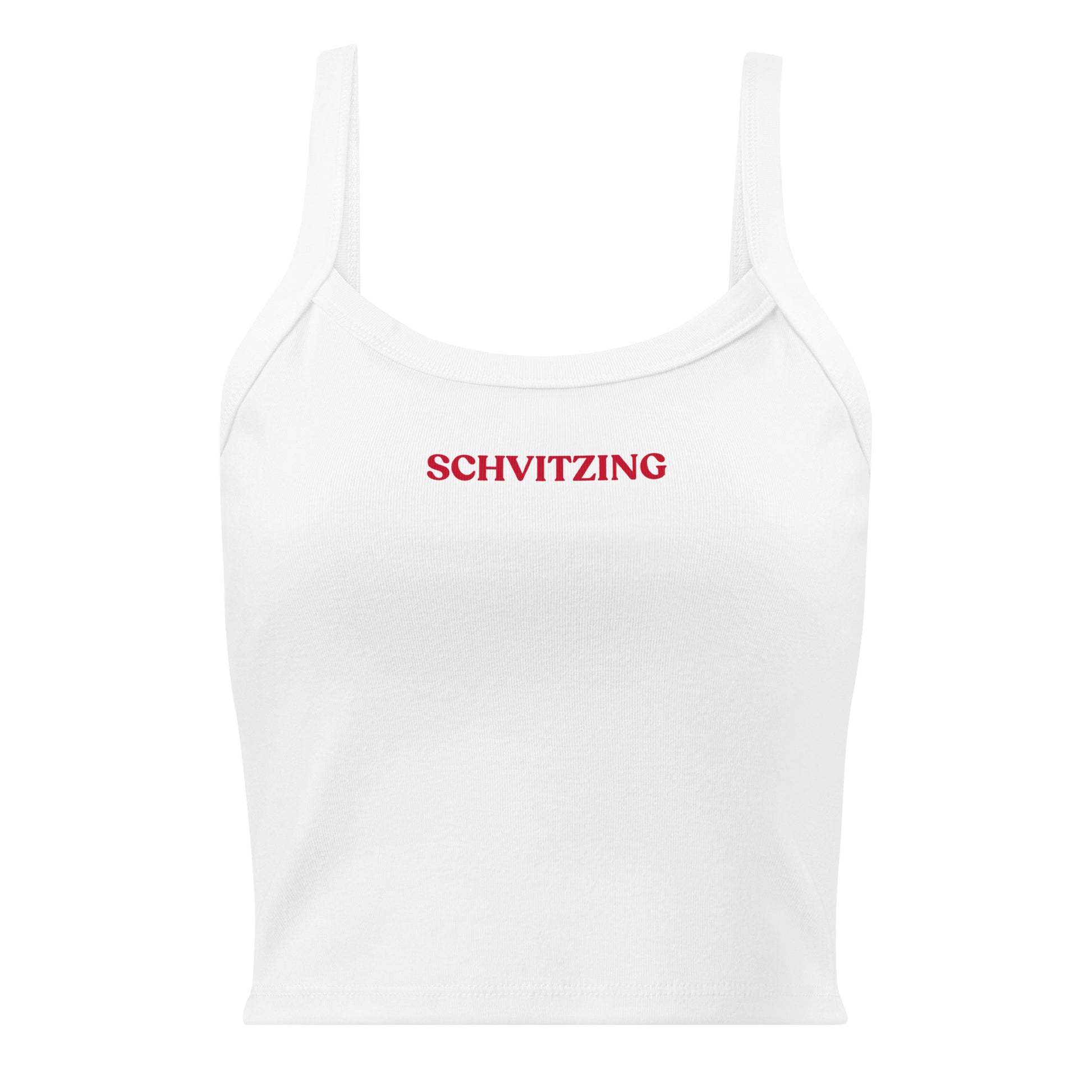 White Schvitzing Tank Top