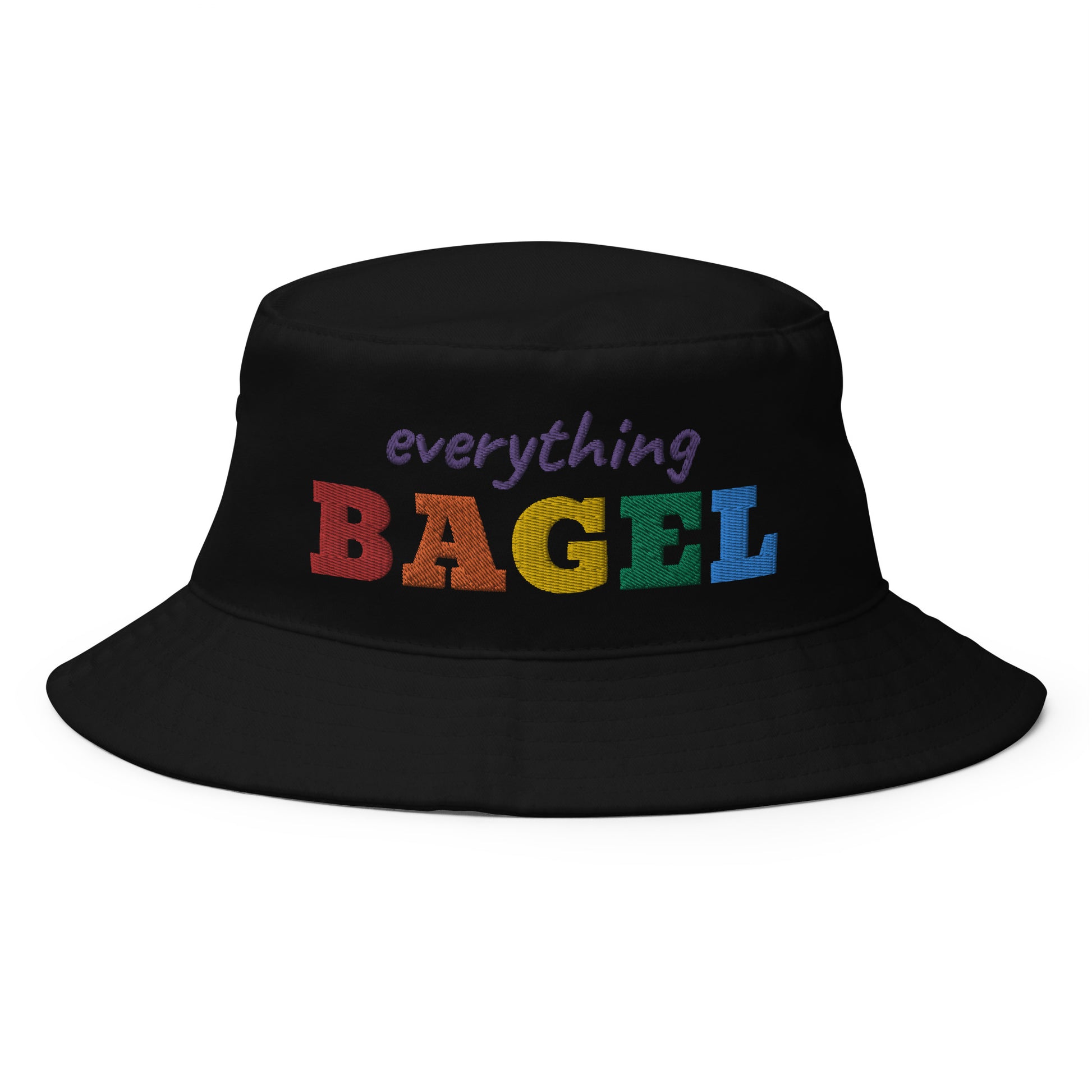 Black Pride Bucket Hat for Bagel Lovers - Our everything bagel bucket hat is comfortable, cotton and perfect for everyday streetwear. It's a funny rainbow design hat for pride and bagel lovers and it's sure to turn heads.