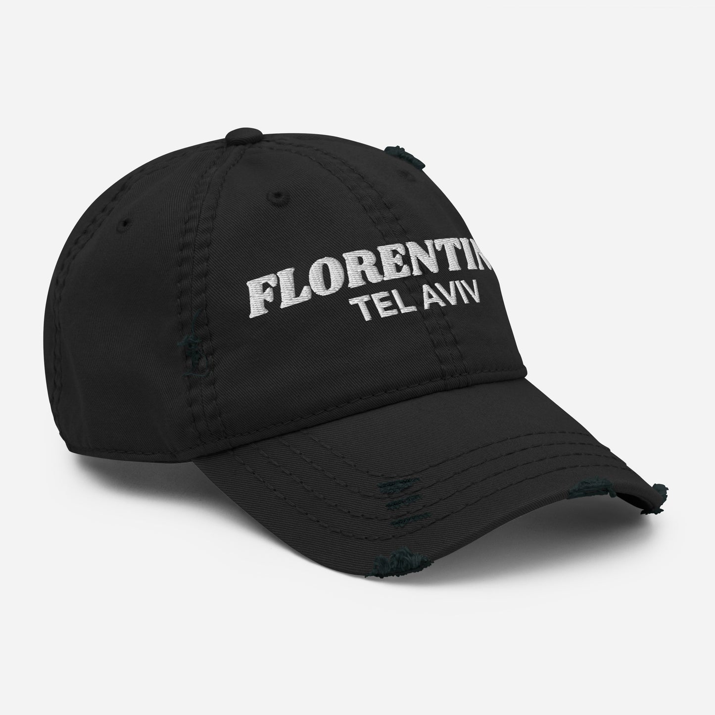 Black Florentine Tel Aviv hat - Our Florentine Tel Aviv Hat is comfortable, adjustable and comes in a few different colors. It's a classic dad hat, expertly embroidered just for you! Perfect for everyday streetwear or a gift for your favorite Tel Avivi.