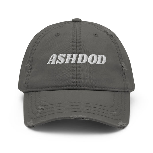 Gray Ashdod Hat - Are you from Ashdod? Our Ashdod Hat is comfortable, adjustable and comes in a few different colors. It's a classic dad hat with a Ashdod, expertly embroidered on the front. 