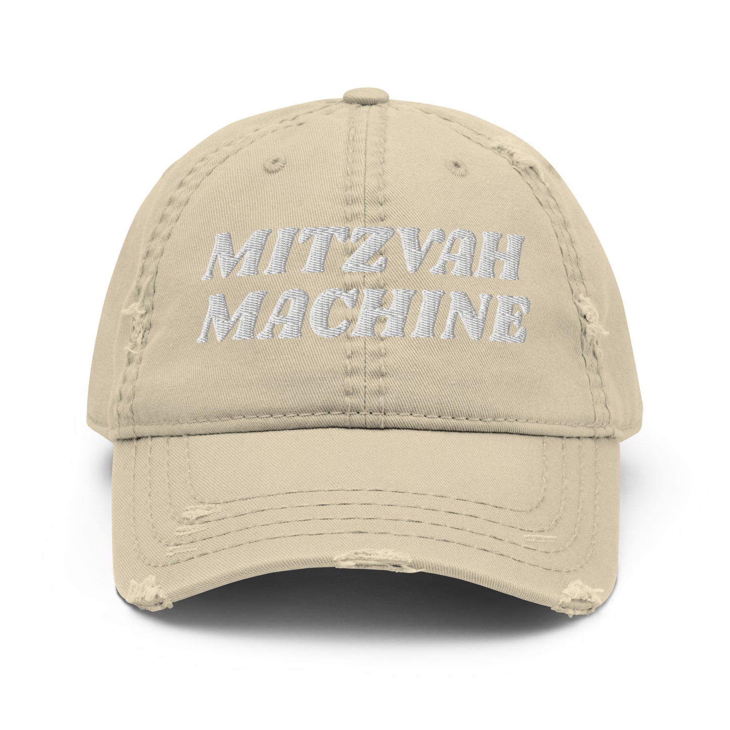 Mitzvah Machine Distressed Dad Hat