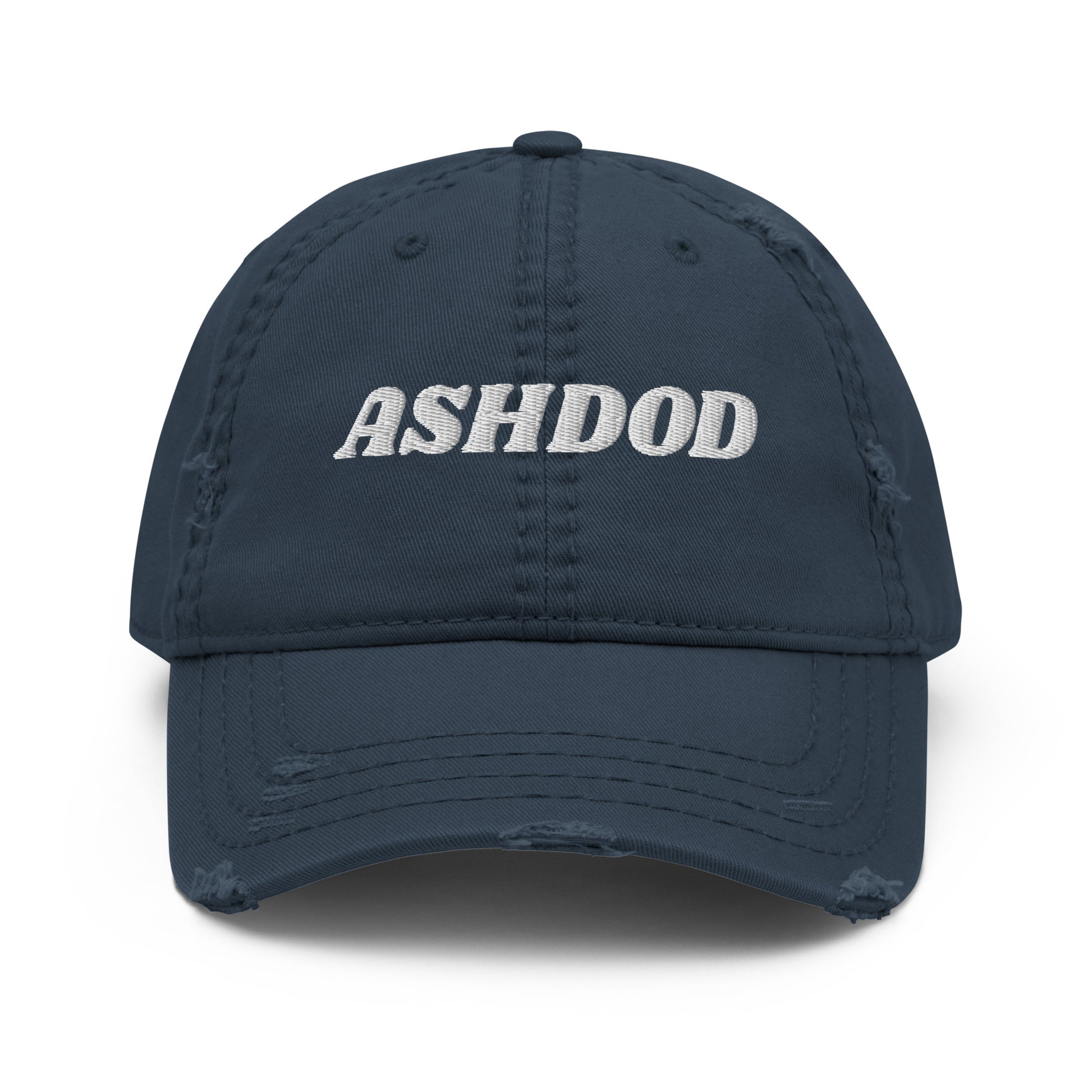 Navy Ashdod Hat - Are you from Ashdod? Our Ashdod Hat is comfortable, adjustable and comes in a few different colors. It's a classic dad hat with a Ashdod, expertly embroidered on the front.