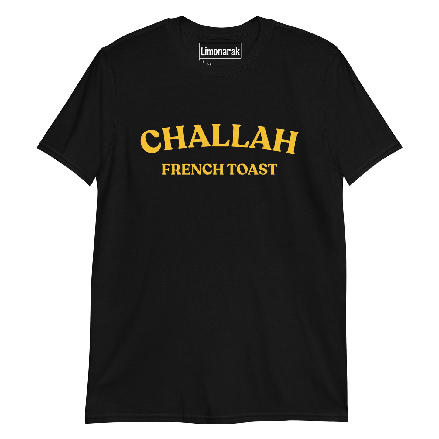 Black Challah French Toast T-Shirt - Love challah French toast? Looking for a gift for your favorite challah enthusiast? Our Challah French Toast T-Shirt might be just what you need! It's soft and comfortable with a funny design for challah lovers. Looking for something personalized? Shoot us a message!