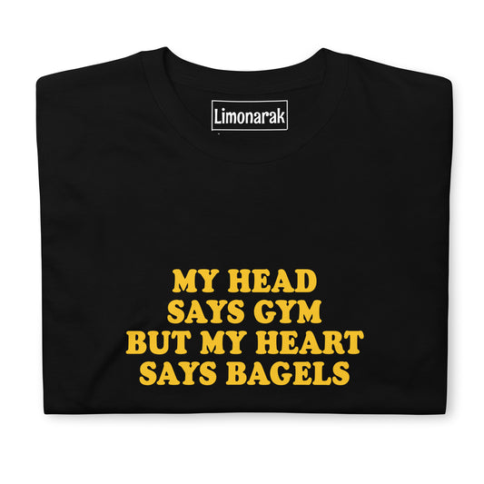 Black Bagel Shirt - Love Bagels? Looking for a gift for a bagel enthusiast? This bagel lover shirt is just what your need! It's a classic cotton tee with a funny bagel saying on the front. Stand out and eat bagels in our bagels shirt.