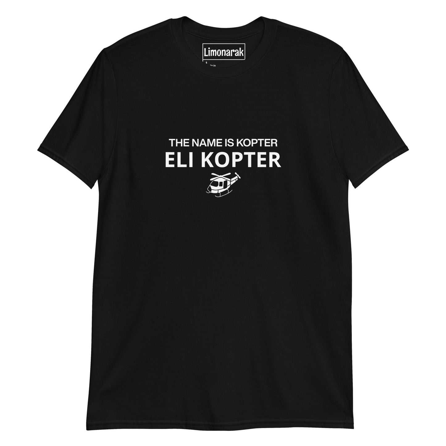 Black Funny Mossad Shirt - Everyone's favorite Mossad agent, Eli Kopter. This Eli Kopter shirt is soft, comfortable and made just for you. It's a classic cotton t-shirt with a sarcastic Mossad agent design, expertly printed on the front. Looking for something personalized? Shoot us a message!