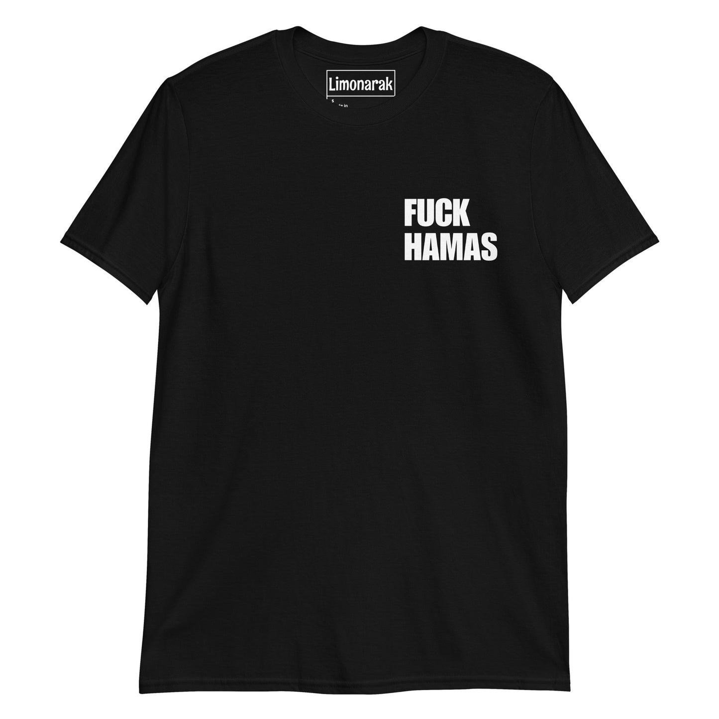 Black Fuck Hamas Shirt - Our Fuck Hamas Shirt is soft, comfortable and sure to make a statement. Wear it as everyday streetwear and let your shirt do the talking.