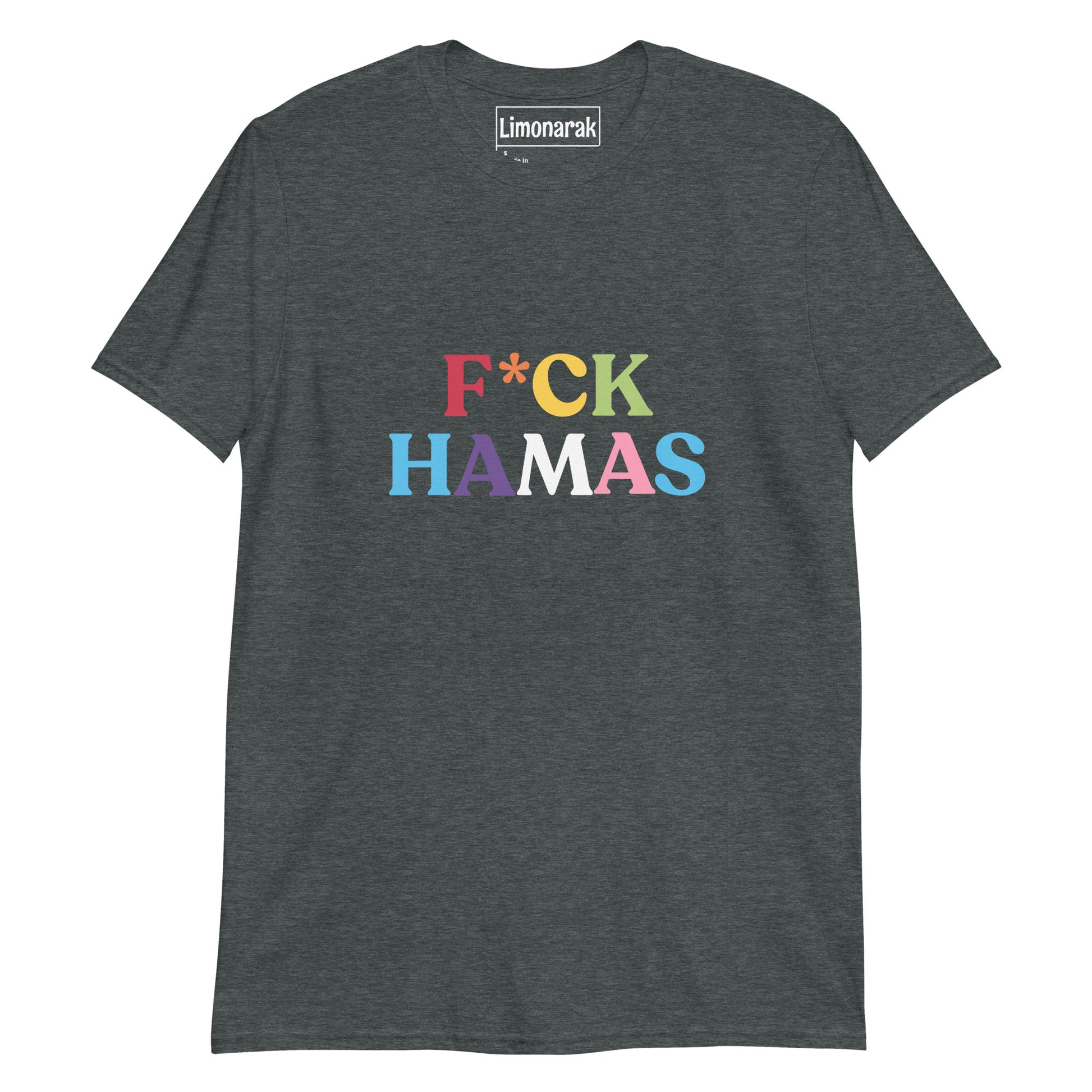 Dark Gray F*ck Hamas T-Shirt