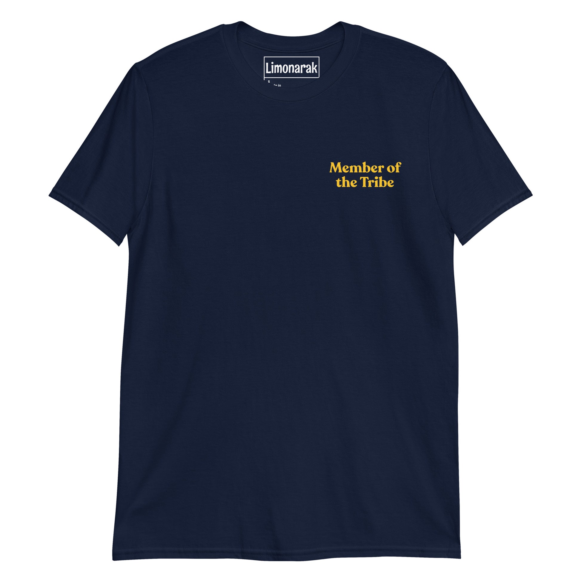 Navy Member Of The Tribe T-shirt - Let your shirt do the talking. Our Member Of The Tribe Shirt is soft, comfortable and made just for you. Shop more foodie and sarcastic Jewish T-shirts, hats and more.