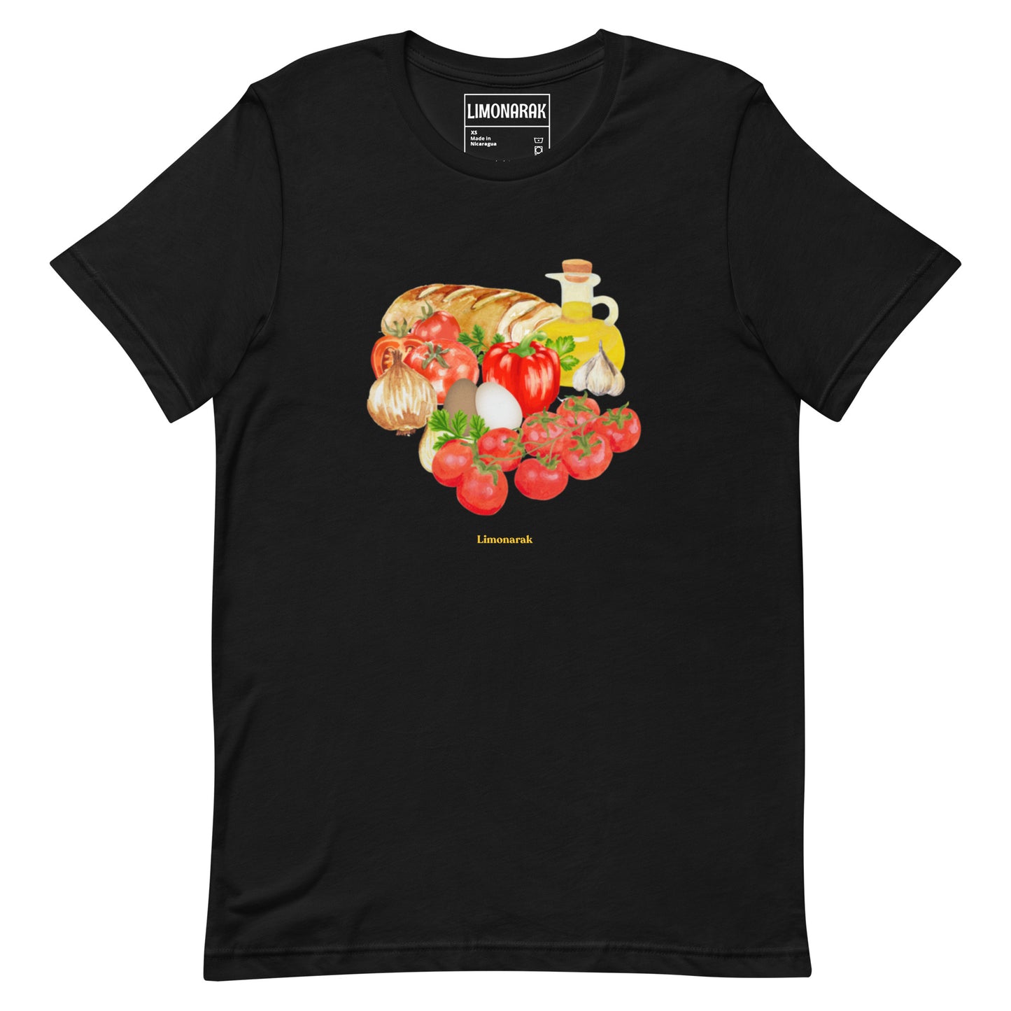 Black Shakshuka T-Shirt -Love shakshuka? Missing the flavors of the Middle East? Our Shakshuka T-Shirt features all the key ingredients you need for classic Israeli shakshuka. It's a comfortable graphic tee with a unique and colorful shakshuka design made just for you. This shakshuka shirt is perfect for everyday streetwear or a unique gift for a shakshuka lover.