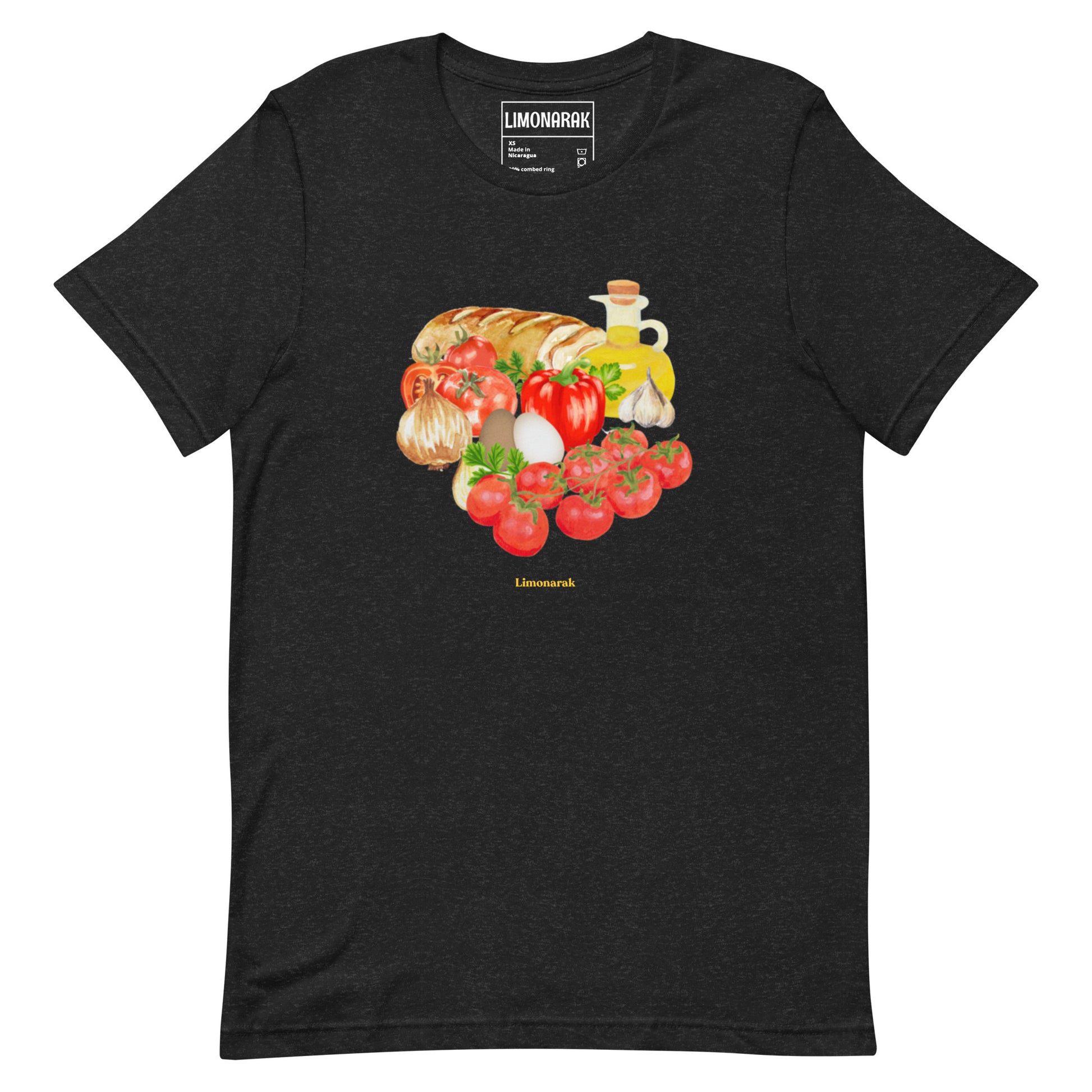 Black Shakshuka Shirt - Love shakshuka? Missing the flavors of the Middle East? Our Shakshuka T-Shirt features all the key ingredients you need for classic Israeli shakshuka. It's a comfortable graphic tee with a unique and colorful shakshuka design made just for you. This shakshuka shirt is perfect for everyday streetwear or a unique gift for a shakshuka lover.