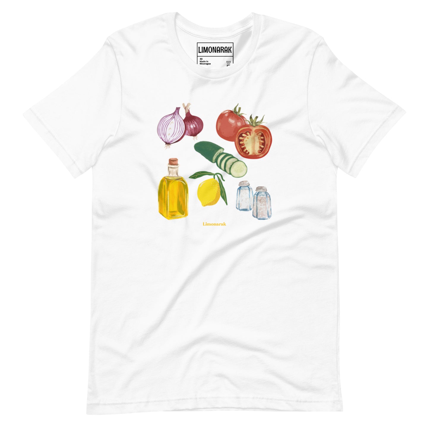 Israeli Salad Ingredients T-Shirt - Colorful