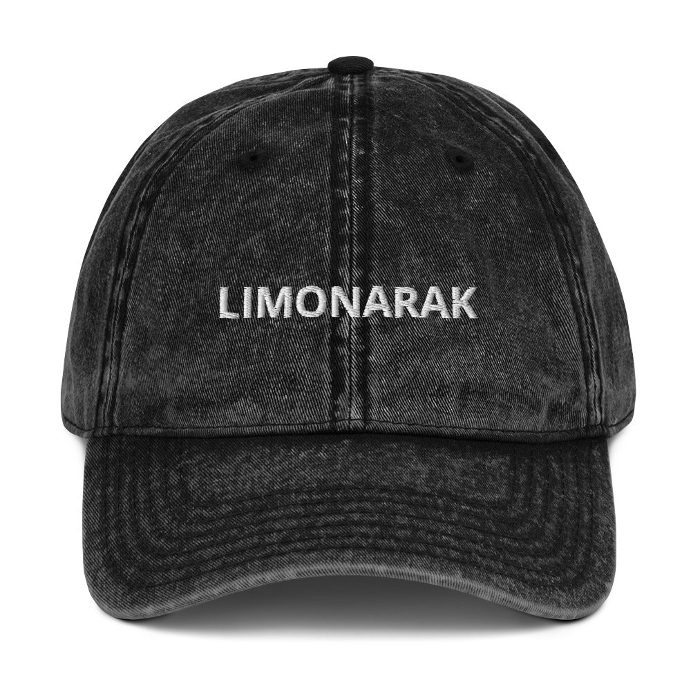 Black Limonarak hat - Love limonarak? This Limonarak hat is perfect for everyday streetwear. It's comfortable, has an adjustable closure and it's made of 100% cotton. Drink your favorite Limonarak in style. Looking for something personalized? Shoot us a message!