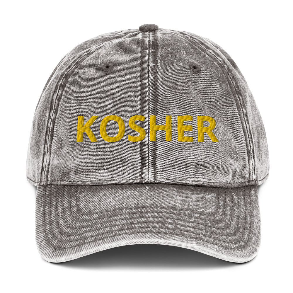 Gray kosher hat