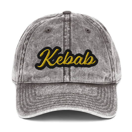 Gray Kebab Hat - Love kebab? Looking for a funny gift for a fellow kebab enthusiast? This kebab hat is comfortable and expertly embroidered just for you. Show off your love of kebab in style and let your hat do the talking. Looking for something personalized? Shoot us a message!