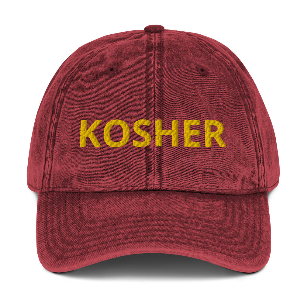 Maroon kosher hat