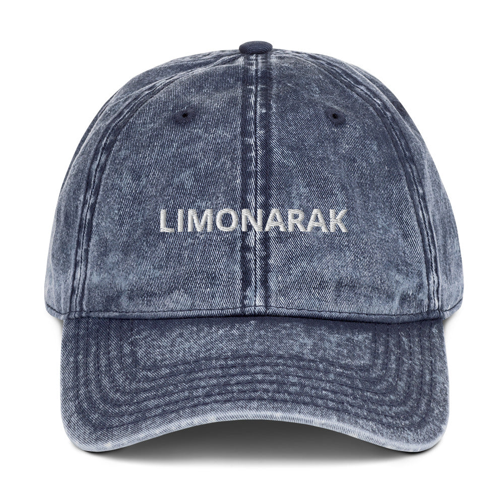 Blue Limonarak hat - Love limonarak? This Limonarak hat is perfect for everyday streetwear. It's comfortable, has an adjustable closure and it's made of 100% cotton. Drink your favorite Limonarak in style. Looking for something personalized? Shoot us a message!