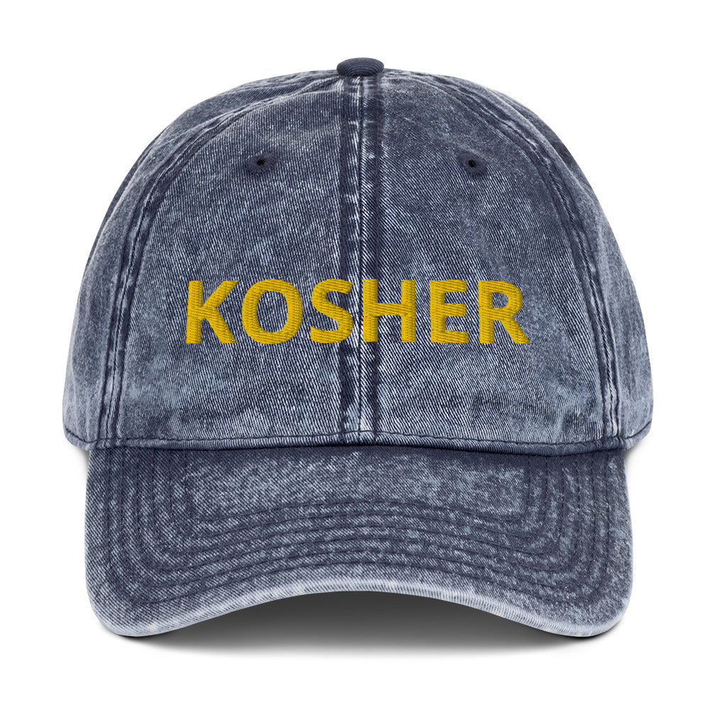 Blue kosher hat